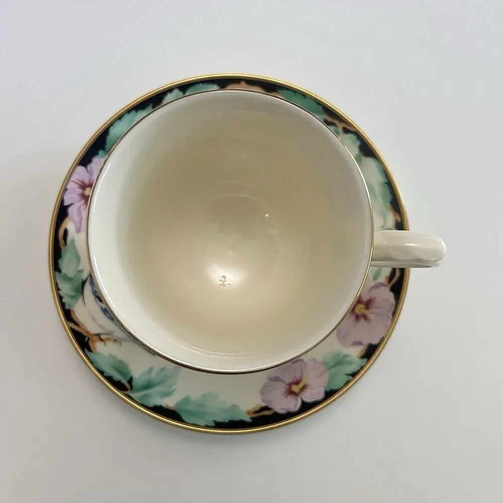 Vintage Lenox Birds of America collection 1993 Blue Jay  tea cup and saucer